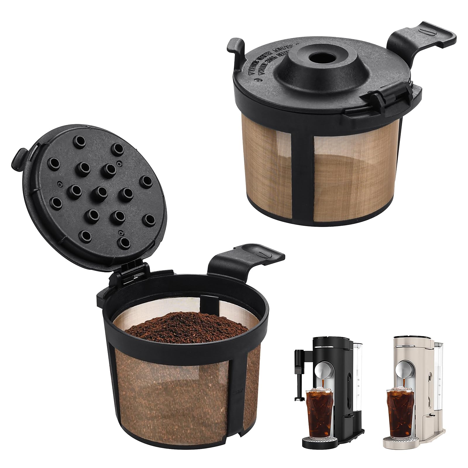 2 Pack Permanent Coffee Filter for Ninja PB051 / PB040 / PB041ST